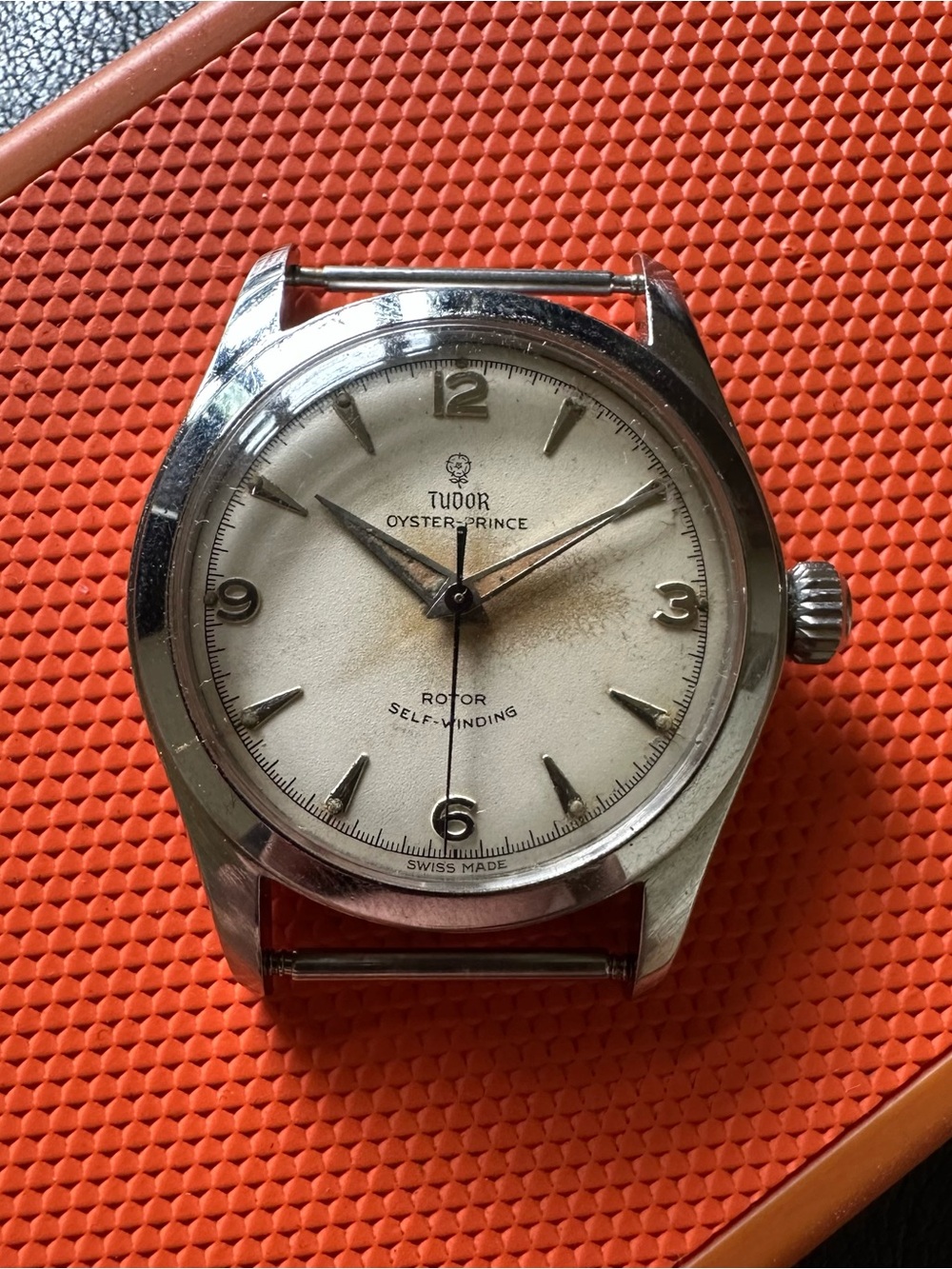 Tudor Oyster-Prince Men's Watch - Cream Dial, Silver Case